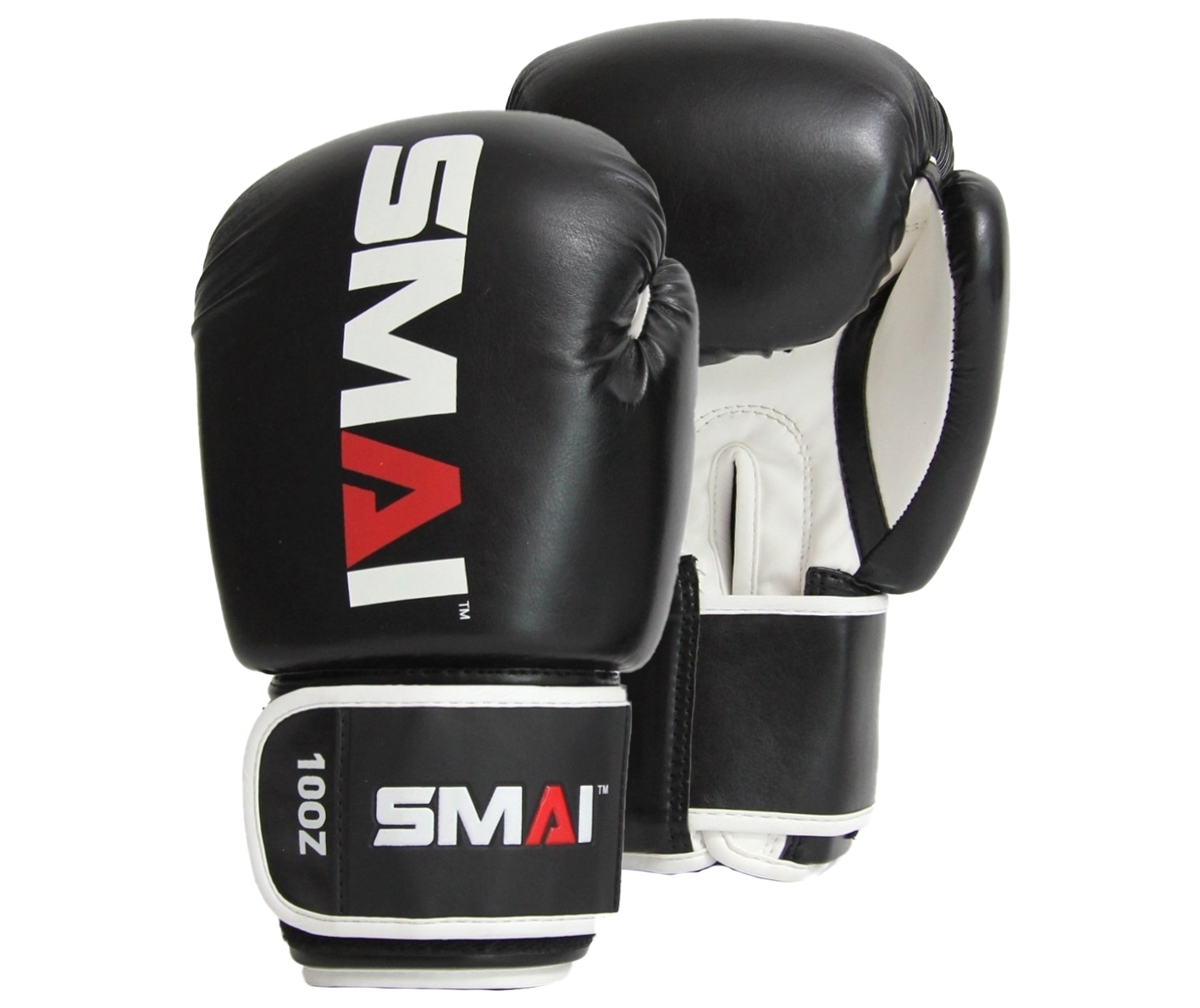 Boxhandschuhe "Kampfsport Akademie" 14 Oz, schwarz, Kunstleder - Image 5