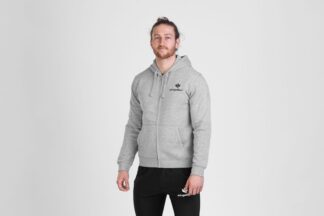 Kingsbox unisex grey zip hoodie