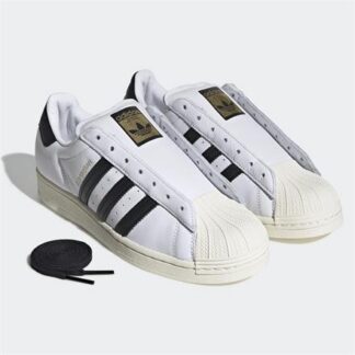 adidas SUPERSTAR LACELESS Unisex Sneaker schwarz/weiß | Omidis.de