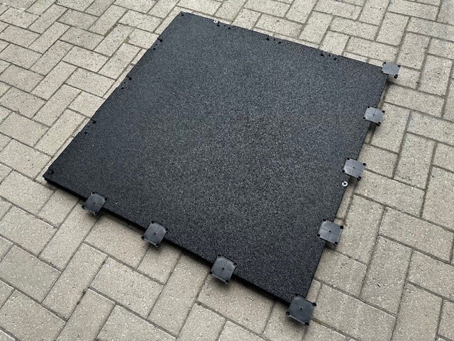 “FitUltra TURF”-100x100x2cm schwarz – Bodenschutzmatte inkl. 4 Verbinder - Image 14