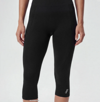 UYN Woman Running 3/4 Tight Kymra schwarz - Image 2