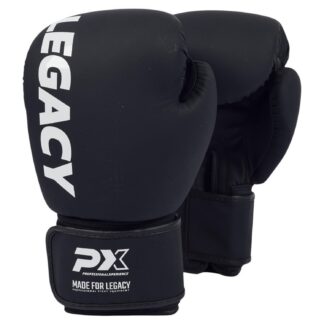PX LEGACY 2 Boxhandschuhe, Kunstleder, schwarz, 10oz
