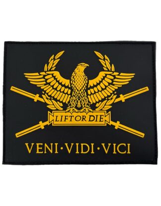 Patch PVC "Lift or Die" – Écusson Tactique Velcro pour Sac à Dos