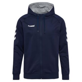 Hummel Go Cotton Zip Herren Hoodie  dunkelblau/weiß | Omidis.de