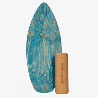 Balanceboard blue reef inkl. Rolle | handmade in Germany