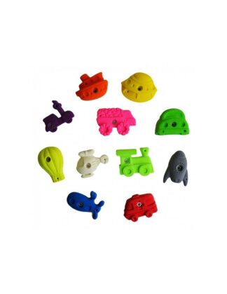 Children's climbing holds: 11 holds theme "vehicles"