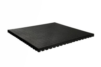 Standaard Rubber Granulaat Tegel 43mm - ZWART