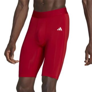 adidas Techfit Short Tight Sportunterwäsche  rot/weiß | Omidis.de