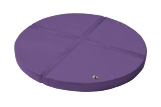 Weichbodenmatte rund 4-teilig lila - 250 x 15 cm