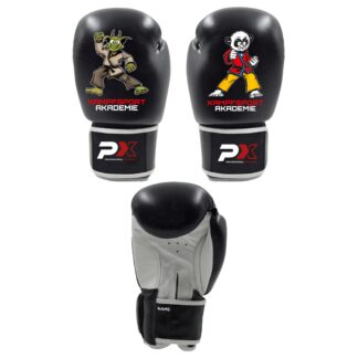 KA Kinderboxandschuh Drache und Panda 6 Oz, schwarz, Preis auf Anfrage!