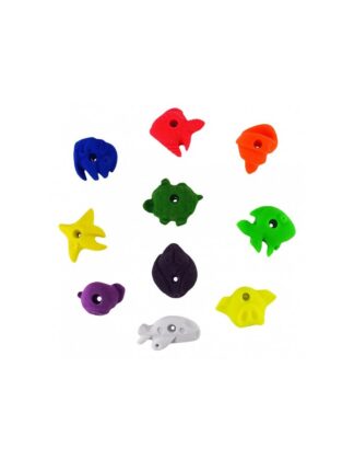 Children's climbing holds: 10 holds theme "sea"