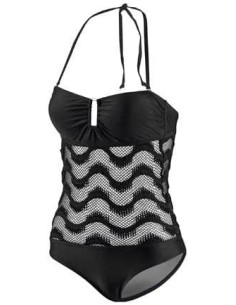 Butterfly Bandeau Halter Badeanzug