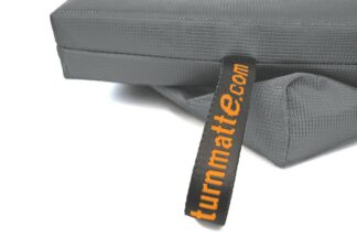 Ersatzbezug für Geräteturnmatte mit Trageschlaufen grau - 200 x 125 x 6 cm