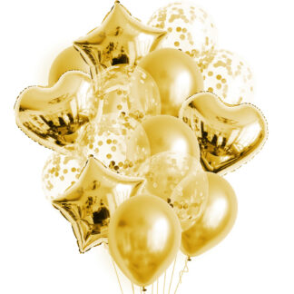 Luftballons Gold Herzen Sterne
| ROB’S BALLOONS