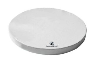 Weichbodenmatte rund ungeteilt weiß - 150 x 20 cm