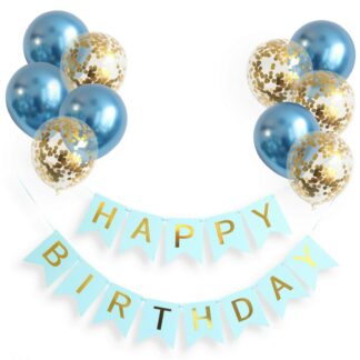 Luftballons Girlande Geburtstag Set Blau/Gold
| ROB’S BALLOONS
