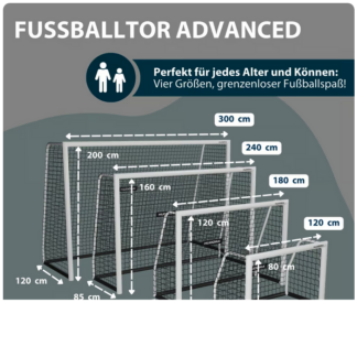 Fussballtor – Hudora Advanced – 120 bis 300cm