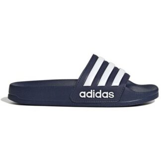 adidas Adilette Shower Kinder Badelatschen  dunkelblau/weiß | Omidis.de