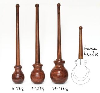 Adjustable Fat Grip Gadas – 6 to 15kg red oak - BMF BodyMindFit circular fitness tools