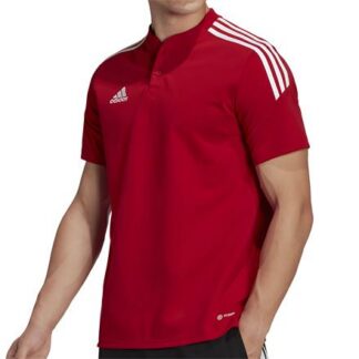 adidas Condivo 22 Poloshirt  rot/weiß | Omidis.de