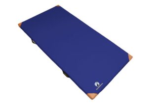 Angebot - Leichtturnmatte dunkelblau mit Lederecken - 150 x 100 x 6 cm (51568606)
