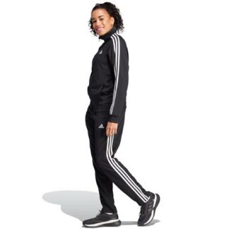 adidas 3-Streifen Doubleknit Damen Trainingsanzug  schwarz/weiß | Omidis.de