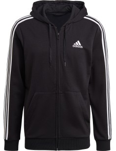 Essentials 3-Streifen FT Full-Zip Kapuzenpullover