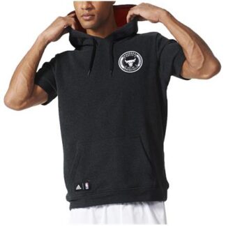 adidas Chicago Bulls Washed SS Hoody dunkelgrau | Omidis.de