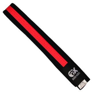 PX Budo Kids Softbelt, schwarz-rot, 220cm