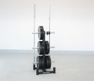 Tree-shaped stand for weight plates