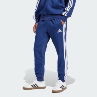 adidas Essentials 3-Streifen Fleece Herren Jogginghose dunkelblau/weiß | Omidis.de