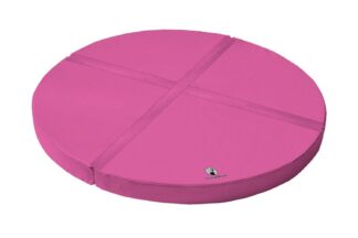 Weichbodenmatte rund 4-teilig pink - 150 x 15 cm