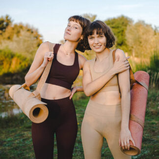bYo® Bundle Strap | Handmade 100% Kork Yogamatte XL mit Yogagurt