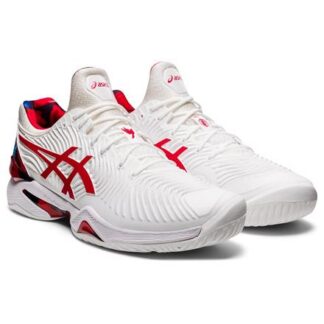 Asics Court FF Novak L.E. Herren Tennisschuhe  rot/weiß | Omidis.de