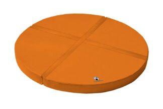 Weichbodenmatte rund 4-teilig orange - 120 x 20 cm