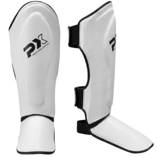 PX Schienbein-Spannschutz FIGHT PRO weiß-schwarz S