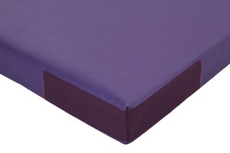 Superleichtturnmatte Therapie mit Klettecken lila - 200 x 125 x 8 cm