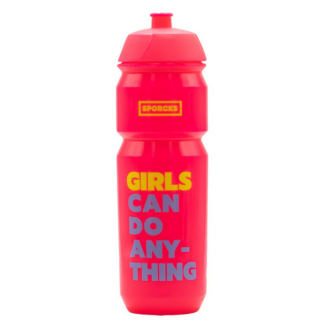 Trinkflasche 0,75 Liter Sporcks „Girls can do anything“ rot
