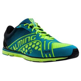 Salming Race Damen Laufschuhe  blau/gelb | Omidis.de
