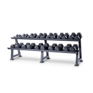 Hexagon Hantelsatz PVC 2-Reihig - BMS Fitness