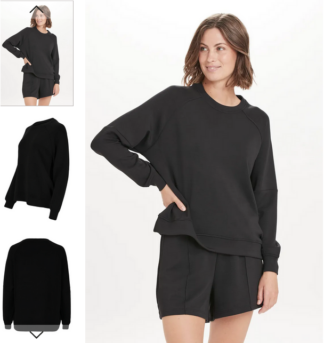 Athleticia Jacey W Crew Neck XS – 2XL schwarz