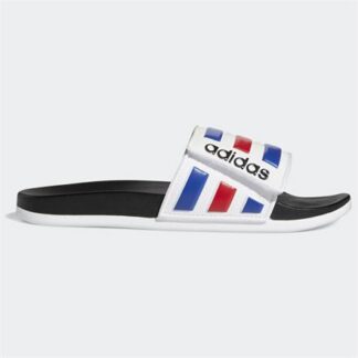 adidas Adilette Comfort Adjustable Unisex Sandalen  blau/weiß | Omidis.de