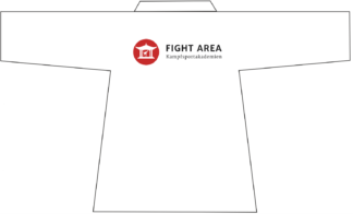 Fight Area Siebdruck Brust & Rücken 2 farbig