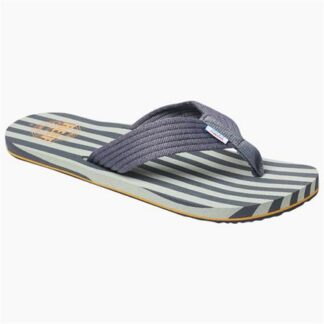 Reef Original Stripes Herren Zehentrenner Flip Flops  grau/grün | Omidis.de