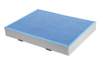 Niedersprungmatte blau-weiß - 125 x 200 x 8 cm