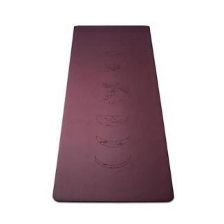 Yogamatte PU – Mondphasen aubergine oder petrol