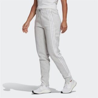 adidas 3-Stripes Doubleknit Zipper Damen Sweathose  grau | Omidis.de
