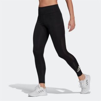 adidas Designed To Move Big Logo Sport Damen Tight schwarz/weiß | Omidis.de