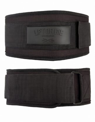 Ceinture Musculation Nylon "Full Black" | Haltérophilie & Hyrox