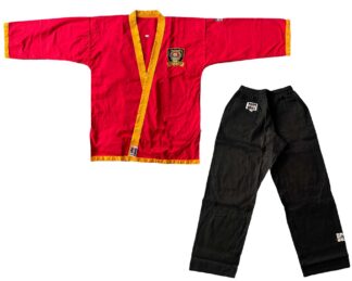 Kyeok Too Ki Schüleranzug rot-schwarz Gr. 170